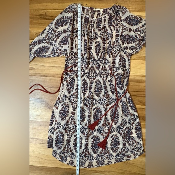 Anthropologie Floreat, Zharah Paisley Boho Peasant Minidress, Size XS - Picture 12 of 14